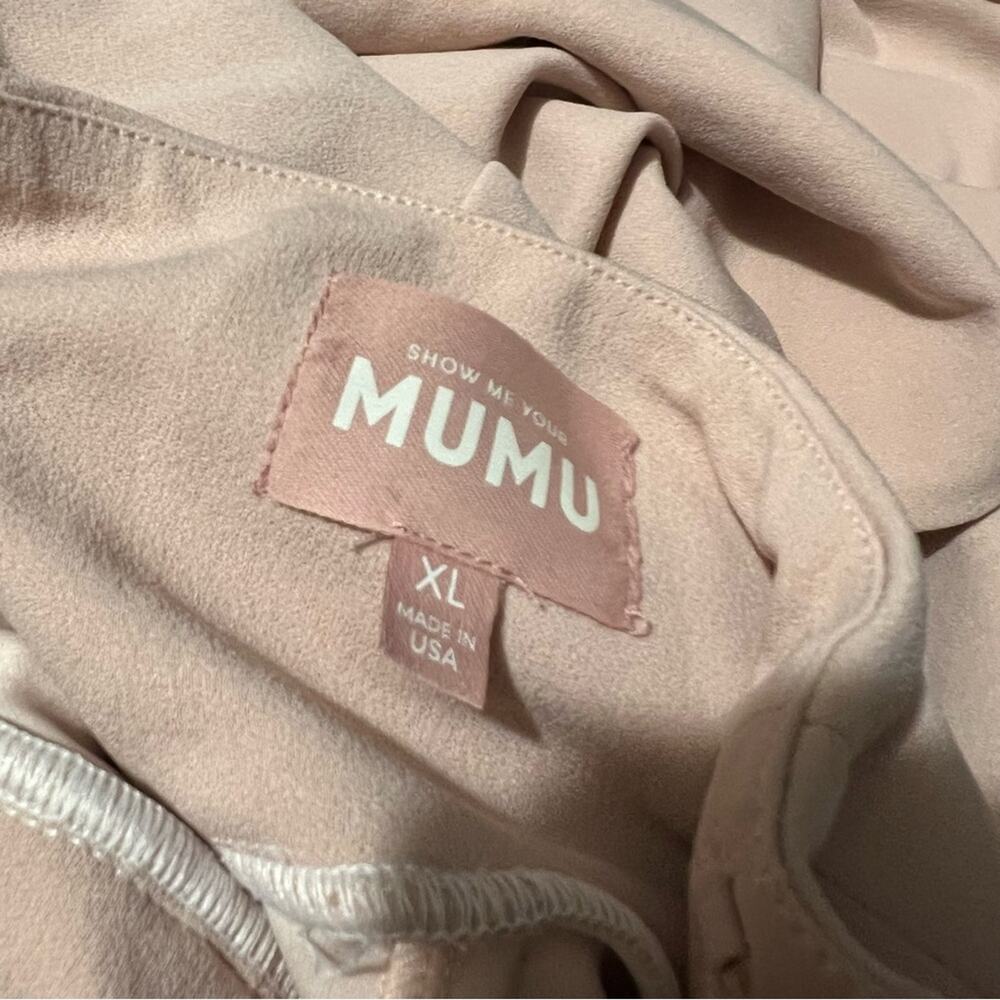 Show Me Your Mumu SMYM Harper Bow Strapless Gown - Dusty Blush NEW XL - Picture 3 of 5